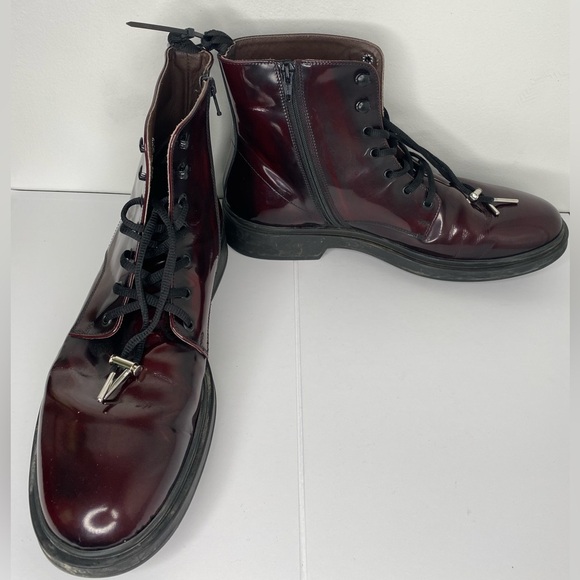 BOEMOS Men's Italian Burgundy Boots - Picture 1 of 8